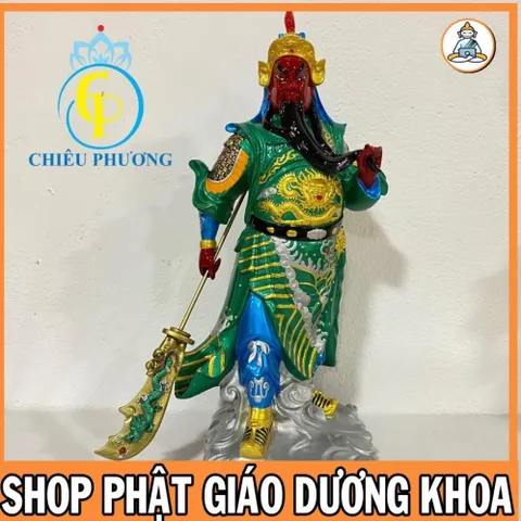 Tượng Quan Công , Tượng Quan Thánh Đứng 40cm Nhựa Composite cực đẹp 890505