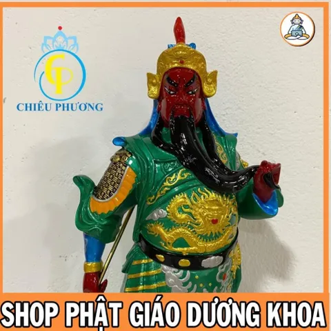 Tượng Quan Công , Tượng Quan Thánh Đứng 40cm Nhựa Composite cực đẹp 890505