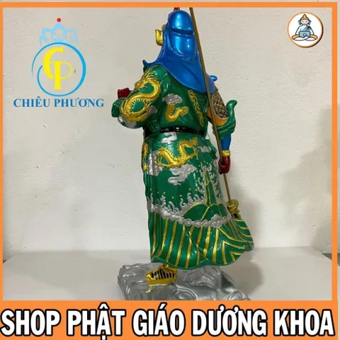 Tượng Quan Công , Tượng Quan Thánh Đứng 40cm Nhựa Composite cực đẹp 890505