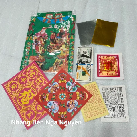 Bộ giấy nhỏ cúng đất đai, thần tài ô địa,ông táo, tổ tiên, cúng cửa, cúng xe 0398-142-241 890752