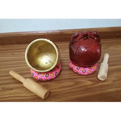 Bộ Chuông Mõ Tụng Kinh Cao Cấp Cầm Tay Hương Trang- Đầy Đủ Dùi Và Đế 890797