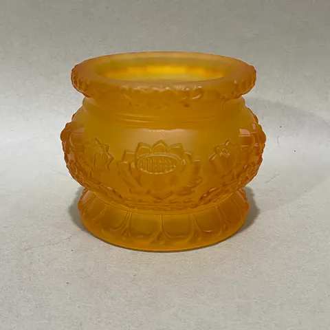 Lư Hương - Bát Hương Hoa Sen Lưu Ly Vàng 9 Cm - 11 Cm - 13 Cm _ 18Cm 890800