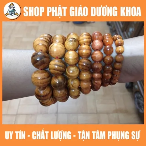 Vòng tay gỗ huyết long cao cấp phong thủy - vòng trang sức đem lại may mắn cho người đeo DƯƠNG KHOA SHOP