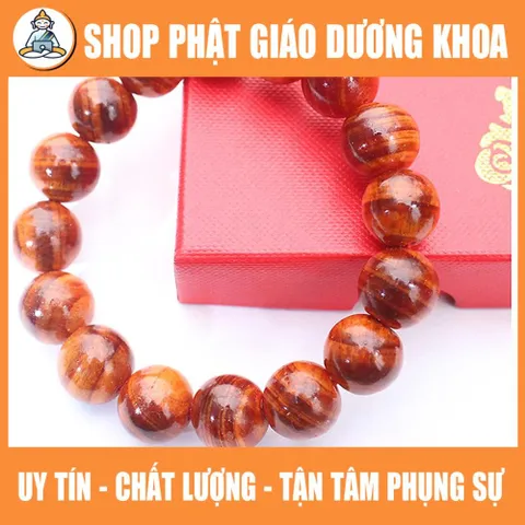 Vòng tay gỗ huyết long cao cấp phong thủy - vòng trang sức đem lại may mắn cho người đeo DƯƠNG KHOA SHOP