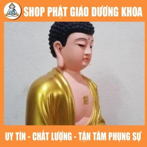 Tôn Tượng A Di Đà Ngồi cao 30cm - Tượng Phật Thờ Cúng A Di Đà Composite  DƯƠNG KHOA SHOP