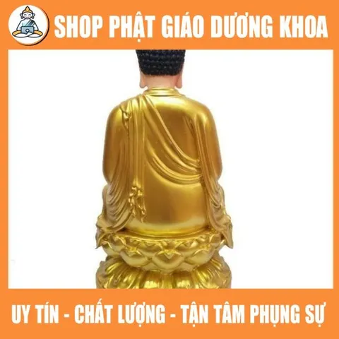 Tôn Tượng A Di Đà Ngồi cao 30cm - Tượng Phật Thờ Cúng A Di Đà Composite  DƯƠNG KHOA SHOP