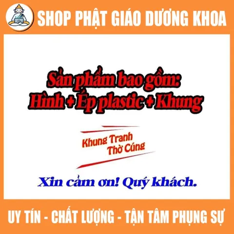 Tranh Thờ Cô Hai Phạm Thị Hiên + khung (Bảo hành gãy, vỡ)  DƯƠNG KHOA SHOP