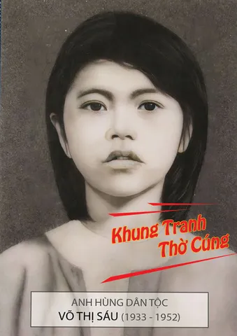 Tranh ảnh thờ Bà Võ Thị Sáu, cô Sáu bền màu + Khung ảnh sáng đẹp kích thước khổ A3, A4, A5