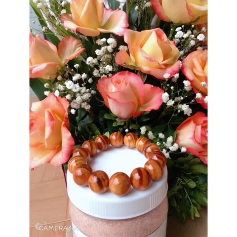 Vòng tay gỗ huyết long cao cấp phong thủy - vòng trang sức đem lại may mắn cho người đeo 0398_142-241