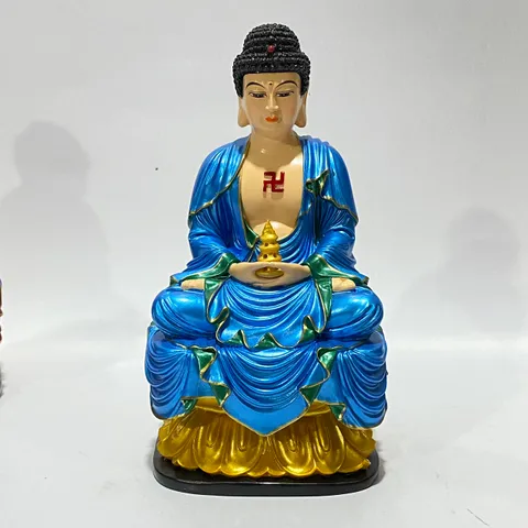 Bộ 7 Tượng Dược Sư Lưu Ly Quang Vương Phật 18cm Nhiều Màu Có Pháp Khí Tháp Rời 891047