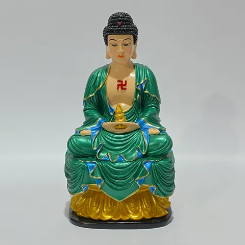 Bộ 7 Tượng Dược Sư Lưu Ly Quang Vương Phật 18cm Nhiều Màu Có Pháp Khí Tháp Rời 891047