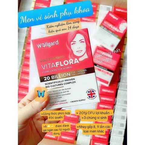SALE ( Hàng nhập khẩu) TPBS Wellgard Vitaflora Formulated for Women 30 viên (men phụ khoa Vita)
