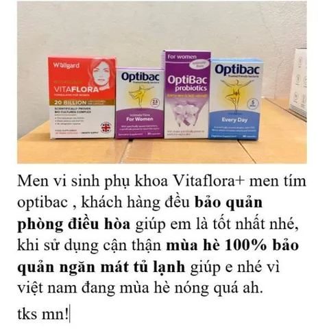 SALE ( Hàng nhập khẩu) TPBS Wellgard Vitaflora Formulated for Women 30 viên (men phụ khoa Vita)