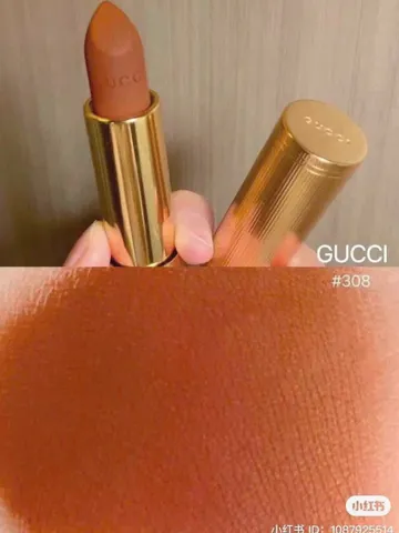 Gucci 308 Lucky Dark Orange Son Môi Cao Cấp Lên Màu Chuẩn 3.5g Chính Hãng Italy
