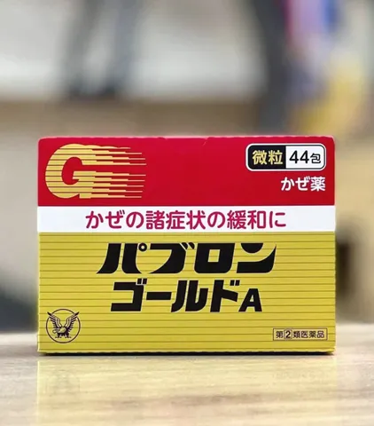 Taisho Pabron Gold A Thuốc cảm cúm dạng bột 44 gói hỗ trợ giảm ho sốt Nhật Bản Chính Hãng