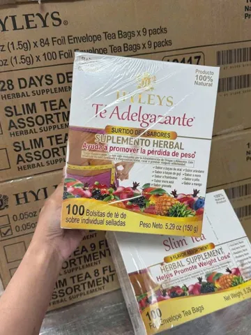 Trà giảm cân Hyleys Slim Tea hỗ trợ đào thải mỡ thừa tự nhiên 100 gói