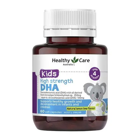 Healthy Care Kids DHA - Hỗ trợ sự phát triển não bộ giúp trẻ tăng trưởng khỏe mạnh chính hãng Úc