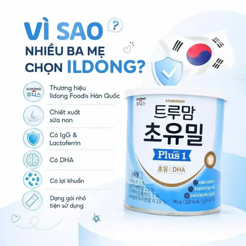 SỮA NON ILDONG HÀN QUỐC – ĐƯỢC NHIỀU MẸ TÌM HIỂU CHO GIAI ĐOẠN ĐẦU ĐỜI