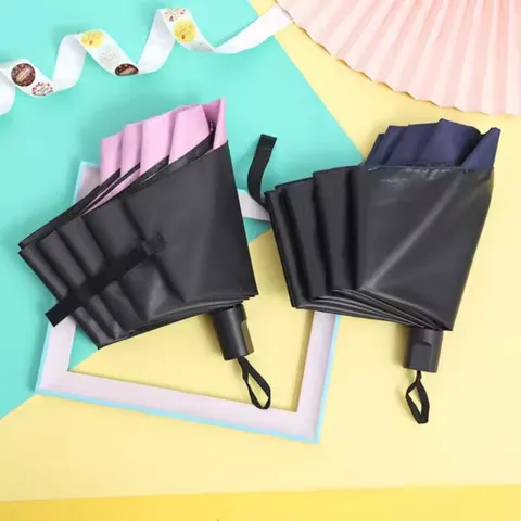 Ô Chống Tia UV Cao Cấp - Ô Dù 2 Lớp 8 Nan Che Mưa Nắng Gấp Gọn Có Tay Cầm Chắc Chắn Chống Thấm Mau Khô