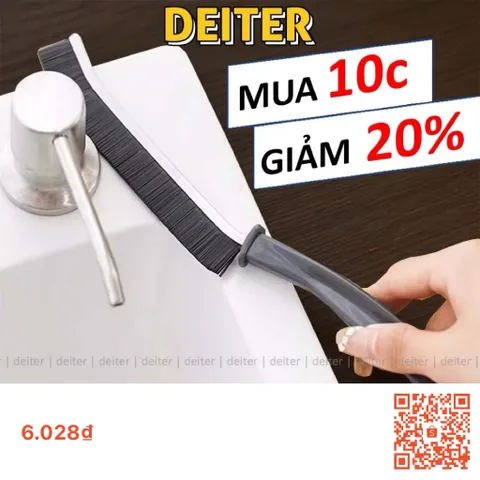 [Combo 10] Cọ Khe Rãnh Đa Năng DEITER Cọ Khe Góc Siêu Sạch Sợi PVC Đánh Bật Vết Bẩn DT240302601