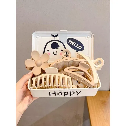Set 10 Kẹp Tóc Càng Cua Thiết Kế Kiểu Dáng Hàn Quốc Mix Nhiều Kiểu Cực Xinh