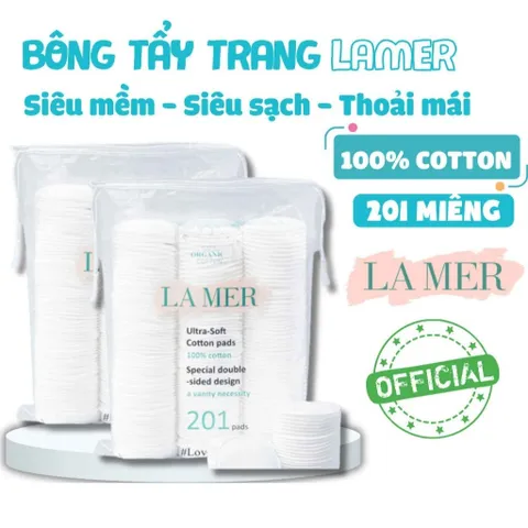 Bông Tẩy Trang Lamer 201, Bông Tẩy Trang Lamer Chính Hãng 100% Cotton