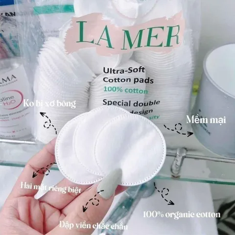 Bông Tẩy Trang Lamer 201, Bông Tẩy Trang Lamer Chính Hãng 100% Cotton
