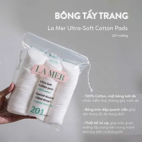 Bông Tẩy Trang Lamer 201, Bông Tẩy Trang Lamer Chính Hãng 100% Cotton