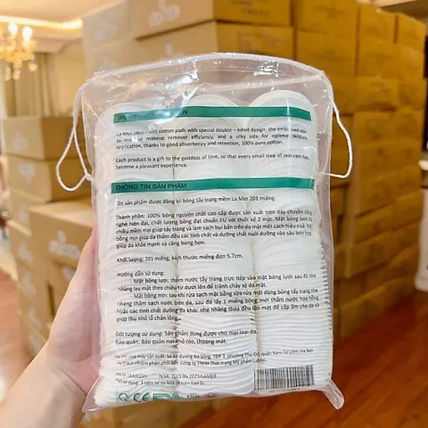Bông Tẩy Trang Lamer 201, Bông Tẩy Trang Lamer Chính Hãng 100% Cotton