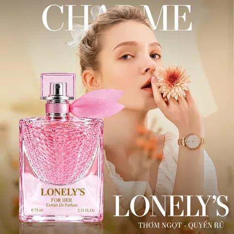 Nước hoa nữ Charme LONELY'S 75ML ngọt ngào quyến rũ