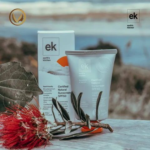 Kem chống nắng cho cả gia đình SPF50+ Earth’s Kitchen Kawakawa & Tamanu Sunscreen 150g