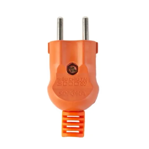 Phích cắm điện SOPOKA chịu tải 3000W. Chịu va đập chịu nhiệt. Đổi mới trong 24 tháng
