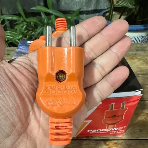 Phích cắm/phích âm chịu tải cao 3000W SOPOKA P30002+ C3000 vỏ nhựa liền khối chống vỡ