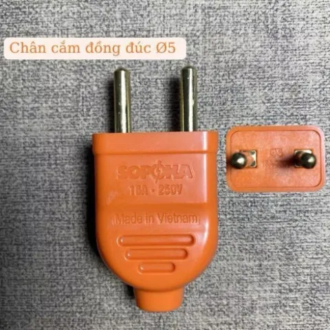 Phích cắm điện SOPOKA chịu tải 3000W. Chịu va đập chịu nhiệt. Đổi mới trong 24 tháng