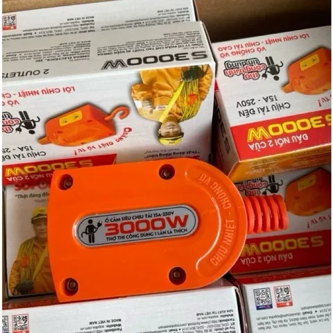 Ổ Cắm 2 Cửa SOPOKA Chịu Tải 3000W Có Móc Treo