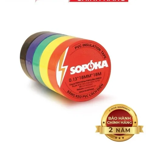 Băng keo cách điện SOPOKA chống thấm nước loại lớn 18m