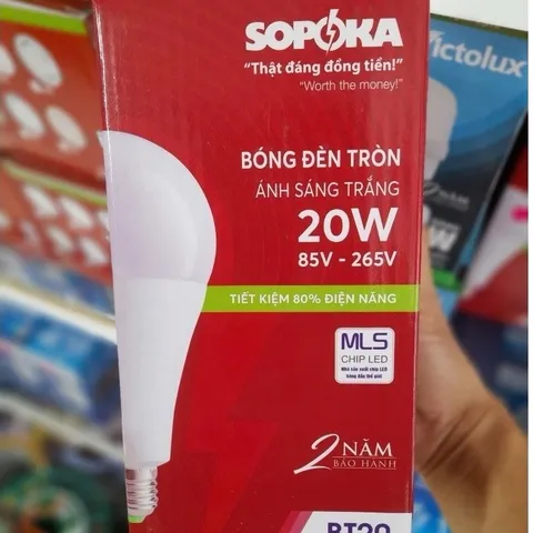 💡 BÓNG ĐÈN LED TRỤ SOPOKA – SÁNG MẠNH, TIẾT KIỆM ĐIỆN!