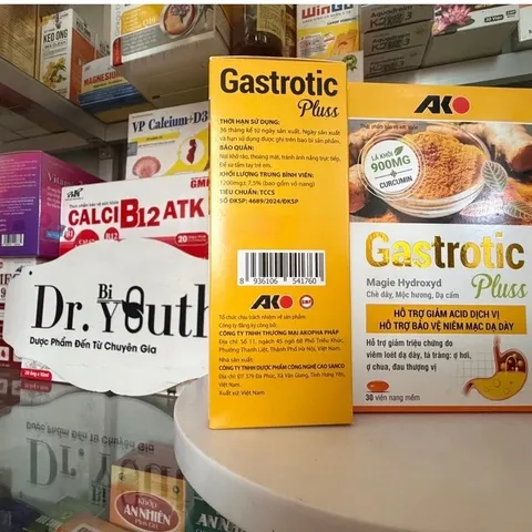 DẠ DÀY GASTROTIC PLUSS, HỘP 30 VIÊN. GIÚP BẢO VỆ NIÊM MẠC DẠ DÀY, LOÉT DẠ DÀY, Ợ HƠI, Ợ CHUA