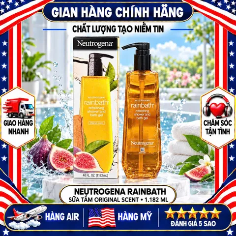 SỮA TẮM NEUTROGENA RAINBATH REFRESHING SHOWER AND BATH GEL MỸ 1182ML