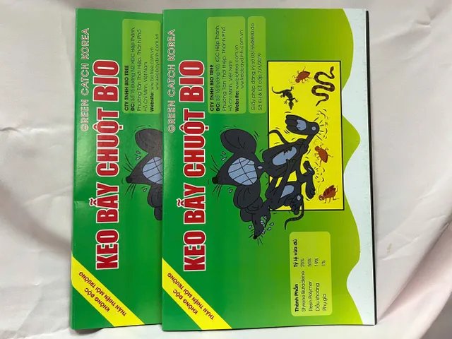 Bẫy Keo dính CHUỘT - Siêu Dính - Miếng bẫy chuột- keo tốt Lớp keo dày