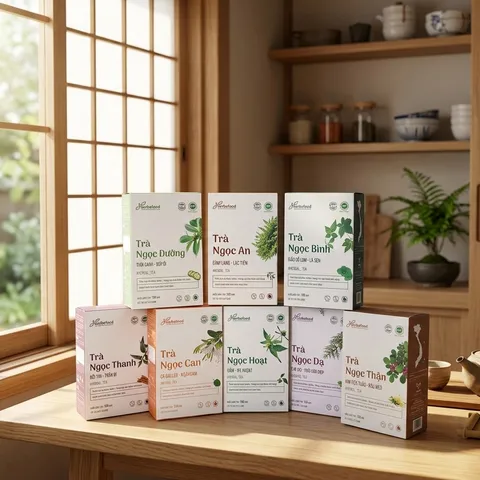 Trà Thảo Mộc Herbafood (An Thái Hưng) – Dòng Trà Ngọc (Hộp 30 Túi Lọc 4.5g)