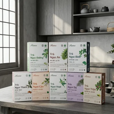 Trà Thảo Mộc Herbafood (An Thái Hưng) – Dòng Trà Ngọc (Hộp 30 Túi Lọc 4.5g)