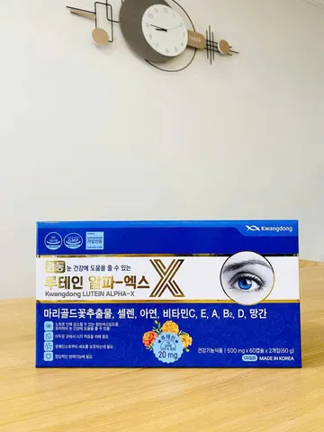 Viên uống bổ mắt Kwangdong Hàn Quốc - Tăng cường thị lực & bảo vệ sức khỏe mắt - Hộp 120 viên cho người dùng thường xuyên sử dụng máy tính 893096