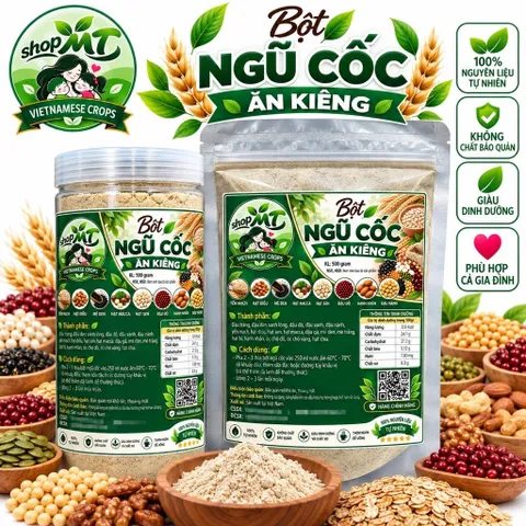 500g Bột Ngũ Cốc Dinh Dưỡng 17 loại Hạt và Siêu Ngũ cốc 11 loại hạt SHOPMT.METOMSTORE