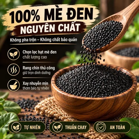 500gram Bơ Mè Đen Nghiền Mịn Nguyên Chất Không Chất Bảo Quản