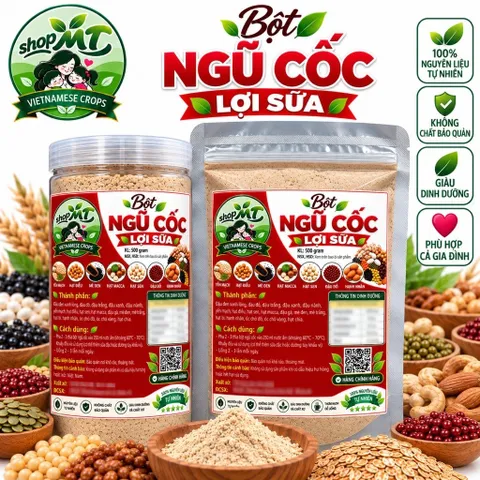 ComBo 1kg Bột Ngũ Cốc Siêu Dinh Dưỡng 11 Loại Hạt (50% Hạt Cao Cấp) và Ngũ Cốc 17 loại Hạt MTshop.metomstore
