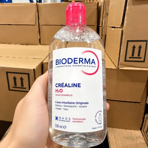 Nước Tẩy Trang Pháp Micellar Bioderma Créaline H2O 500ml Cho Da Nhạy Cảm
