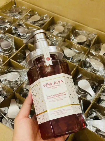 Sữa Tắm Hoa Hồng Weilaiya Grand Rose Extracts 450ml - Gel Tắm Trắng Da, Hương Nước Hoa Quyến Rũ, Dưỡng Ẩm Da Mịn Màng 893504