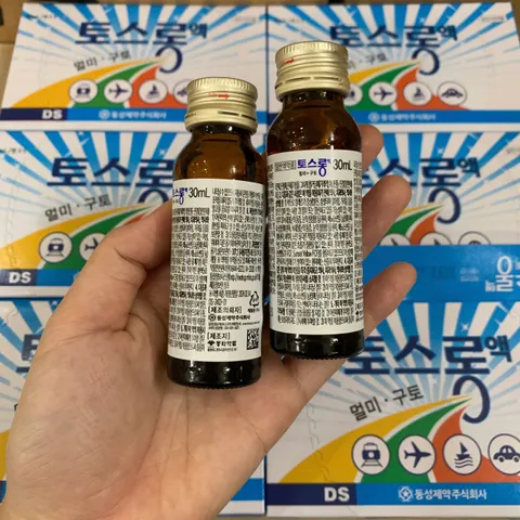 Nước Uống Hỗ Trợ Chống Say Tàu Xe DongSung TosLong Sos Hàn Quốc - Giảm Nôn Nao, Chóng Mặt, Dễ Uống, Hộp 30 Chai 893512