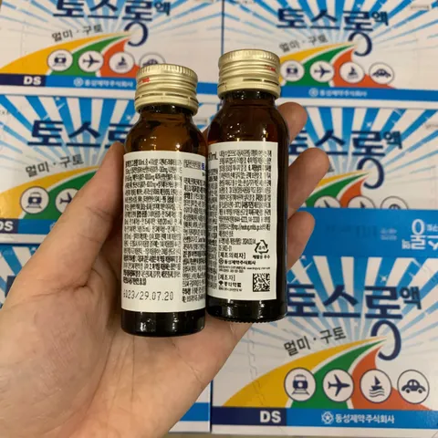 Nước Uống Hỗ Trợ Chống Say Tàu Xe DongSung TosLong Sos Hàn Quốc - Giảm Nôn Nao, Chóng Mặt, Dễ Uống, Hộp 30 Chai 893512